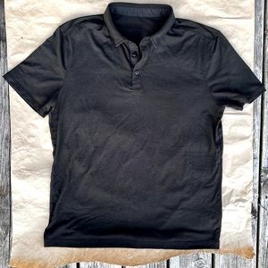 Men’s Lg Lululemon golf shirt, black.